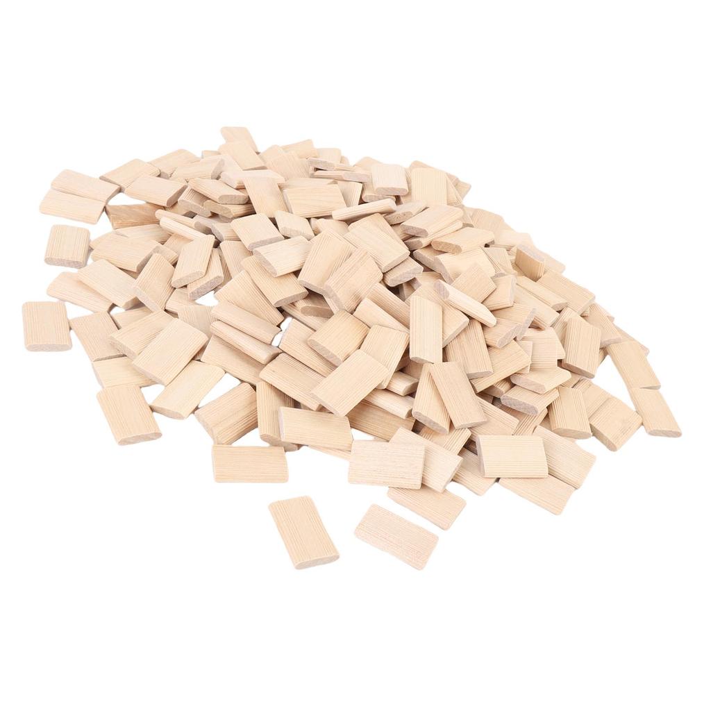 300PCS Woodworking Tenons High Hardness Beechwood Tenon Insertion Blocks for Handcraft Furniture Splicing