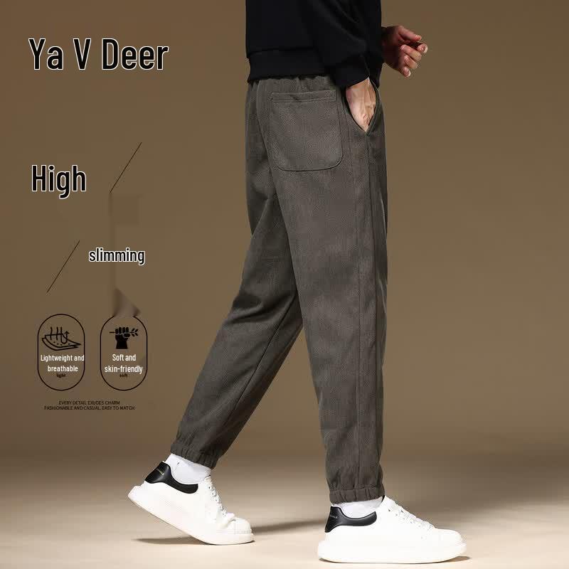 Yalu Men s Spring Solid Loose Fit Drawstring Jogger Pants 3XL