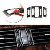 Car Styling Real Carbon Fiber Interior Center Control Air Condition Vent Frame Cover Trim For BMW 5 Series E60 E61 04-10