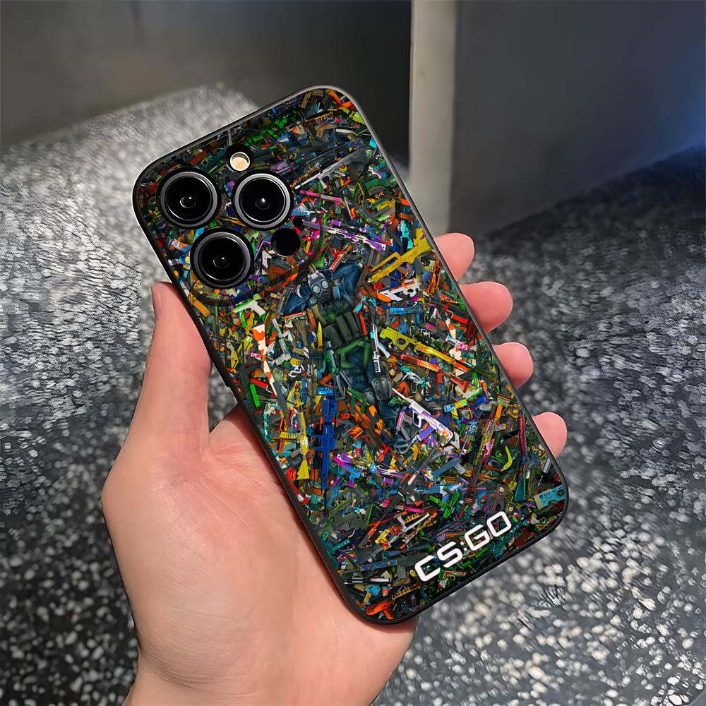Game C-Counter-Strike CS2 Phone Case For 15 Pro Max Iphone 14 16 Pro Max 12 15 Plus 13 Pro 11 Xr X Xs 8 7 Plus Silicone Cover