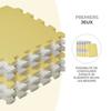Tapis en mousse 1er age Kinderkraft LUNO - Puzzle d'eveil bébé - Jaune