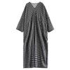 Long Sleeve Plus Size Cotton Vintage New In Dresses for Women Casual Loose Maxi Spring Autumn Dress