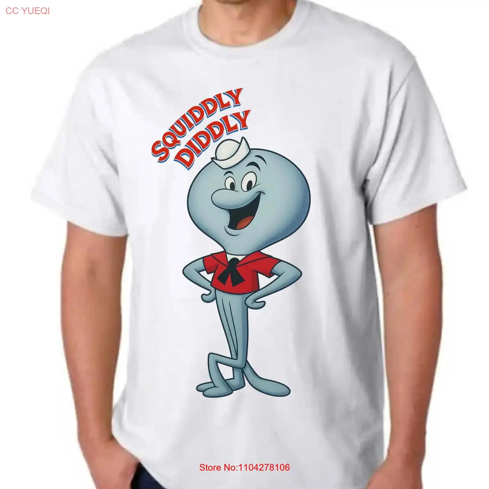 SQUIDDLY DIDDLY Футболка Мультяшная HANNA BARBERA Футболка винтажная Стиранная Удобная модная Стильная Мягкая дизайнерская одежда Растягивающаяся S разноцветный