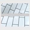 10Pcs/Set 25x25cm Self Adhesive Waterproof Heatproof Vinyl Wallpaper 3D Peel and Stick Subway Tiles