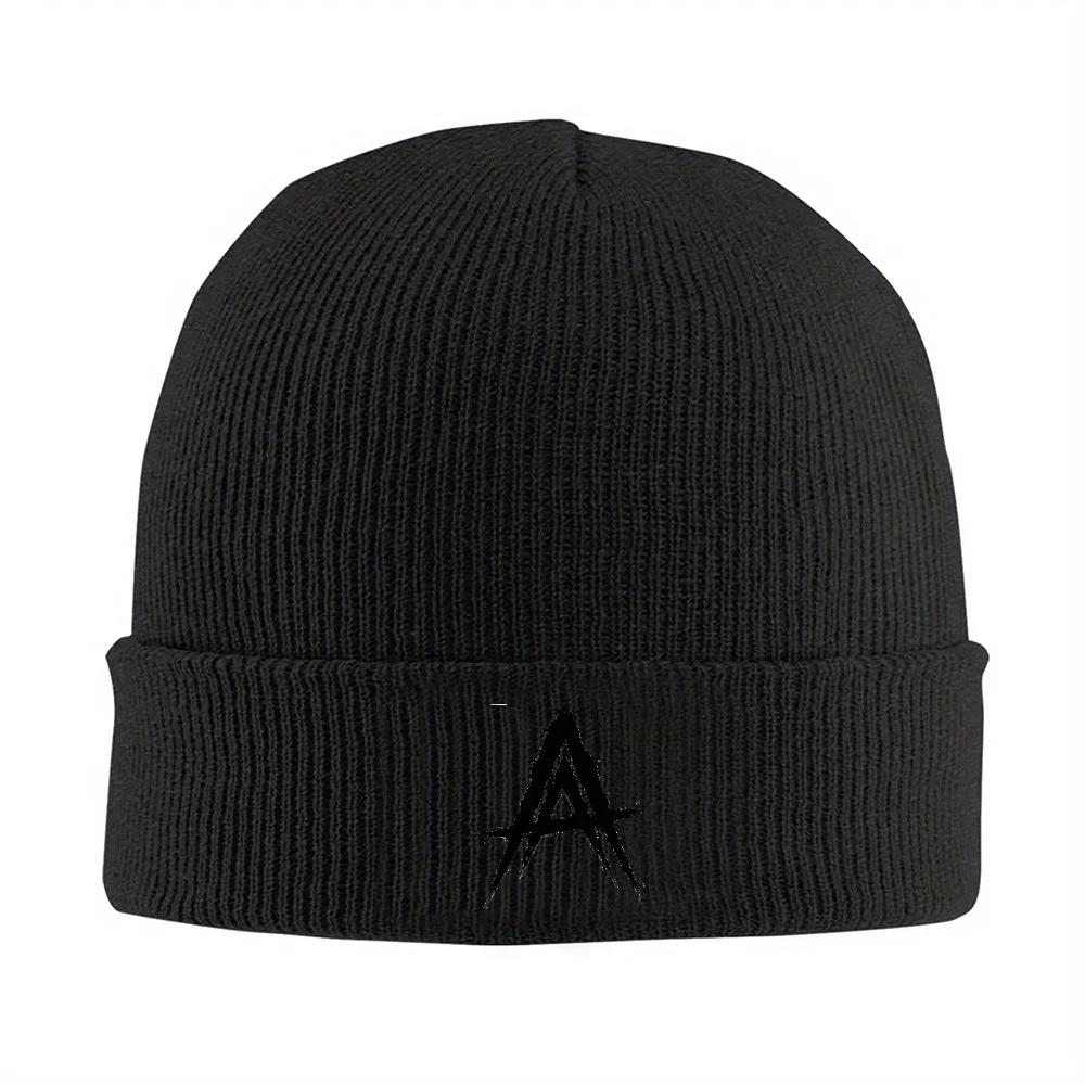 Neue PC Anuel AA Mützen Radeva Logo Strickmütze Unisex Damen Trendige Warme Weiche Beanie Mützen Frühling Outdoor Muster Kappe