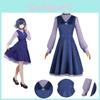 Kurokawa Akane Cosplay-Kleid für Oshi No Ko-Fans, lila Polyesterstoff