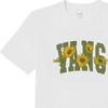 Vans Letter Daisy Print Crew Neck Short Sleeve T-Shirt Women Tops White VN0008Z5WHT