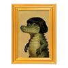 Wooden Photo Frame Refrigerator Magnet Animal Frame Fridge Magnet Home Office Whiteboard Decorative Accessories Humorous Gift