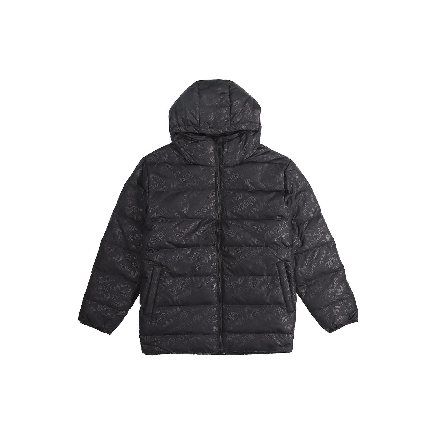 adidas originals H Jacket Down Full Print Reversible Stay Warm hooded down Jacket Black Men s ED5839 L