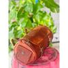 Real Goat Leather Tool Bag Motorcycle Saddle Vintage Genuine