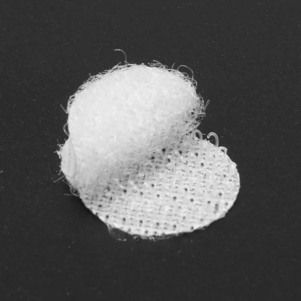 1000 Pairs Double-sided Adhesive Fastener Tape Hooks Loops Disks White 10/15/20mm Disc Adhesive Strong Glue Magic Sticker
