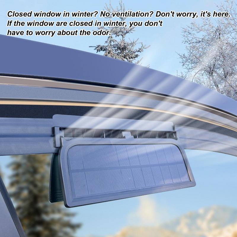 Upgrade Solar Powered Fan USB Charging Exhaust Fan Front/Rear Window Auto Air Circulation Ventilation Fan For Car Truck RV