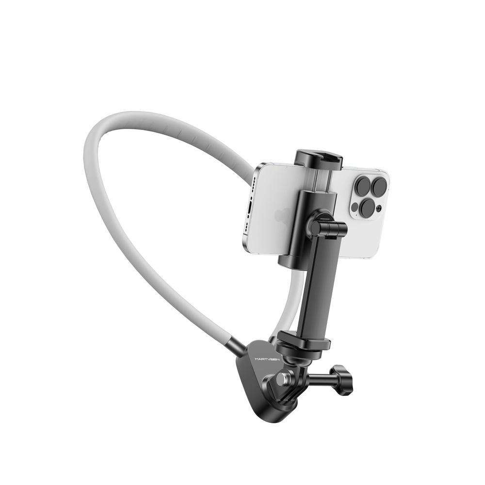 Neck Phone Holder for Recording - POV/Vlog Phone Holder Hands Free Selfie Neck Phone Holder Mount Chest Video Filming for iPhone 16 15 14 13 Android