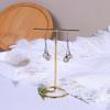 Espositore per gioielli, espositore in metallo e legno per gioielli, appendi espositore, orecchini, collana, espositore per gioielli.