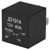 4Pin 5Pin JD1914 Car Relay 12V 24V 40A SPDT Car Switch and Starter Waterproof Relay for Boat Tractor Truck Motorcycle(5P 12V 40A)