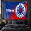 Personalisierte Wandbehänge Rangers FC Muster Kunst Hintergrundtuch