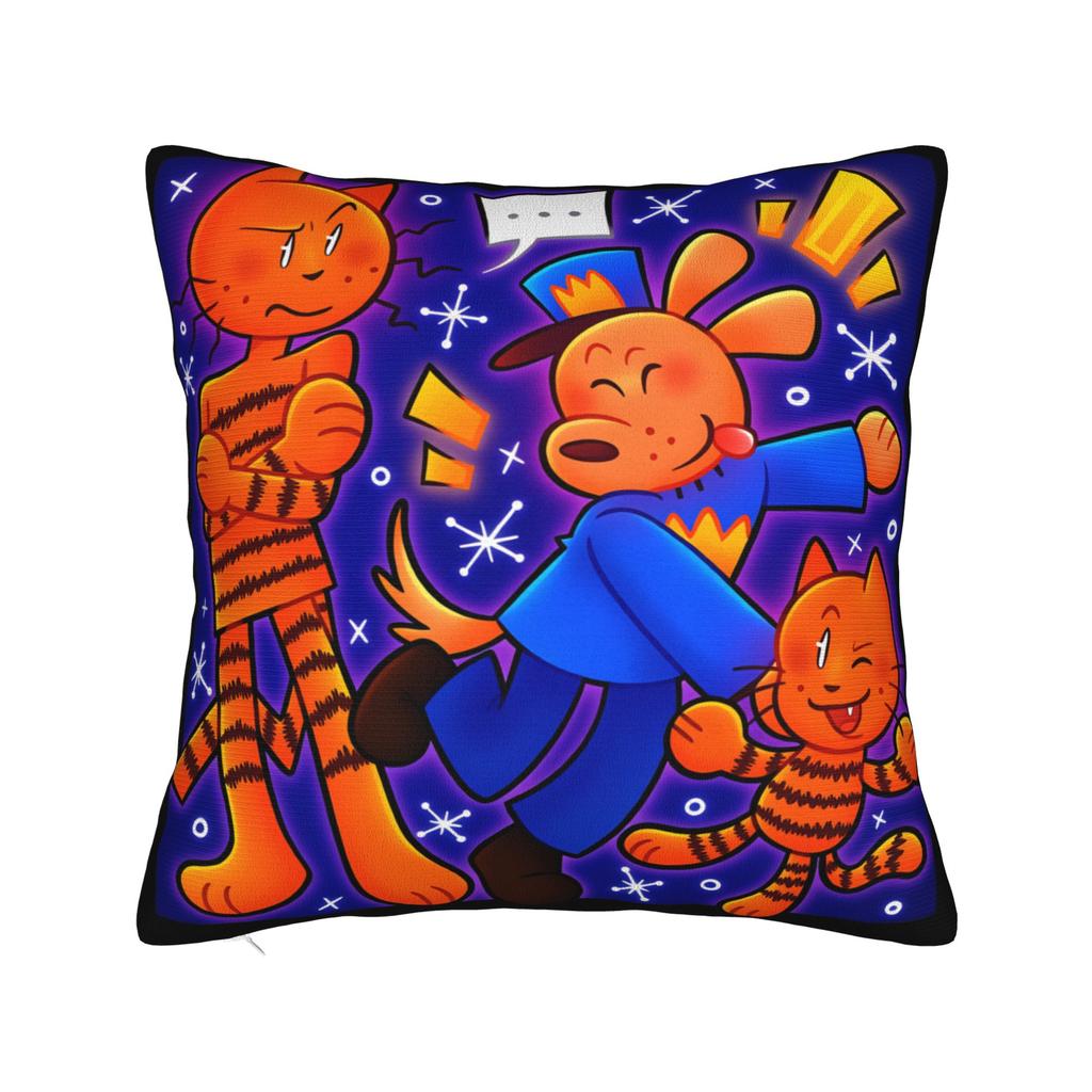 Pillow Case Dog Man Comic Anime Soft Pillow Cover For Wedding Party Home Decor Cute Funny Pillowcases