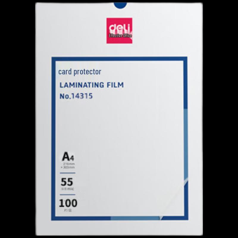 Deli A4 Laminating Film CN plug (adapter included)