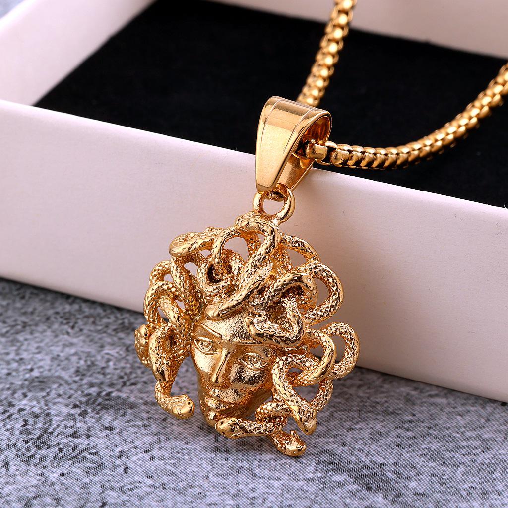 European Retro Stainless Steel Men's Sasha Pendant Necklace