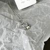 Titanium Steel Necklace Does Not Fade Cold Wind Metal Hollow Water Drop Collarbone Chain Pendant Temperament Versatile Sweater Chain Accessories