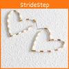 European And Trendy American Style Creative Heart Hoop Earrings Alloy Material