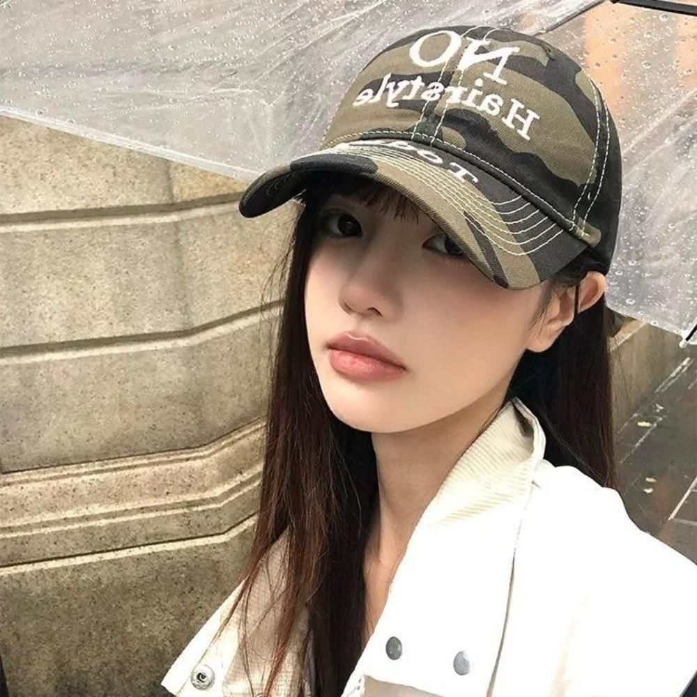 Adjustable Embroidery Baseball Hats Cotton Sunscreen Hats Camouflage Baseball Cap Outdoor Sports