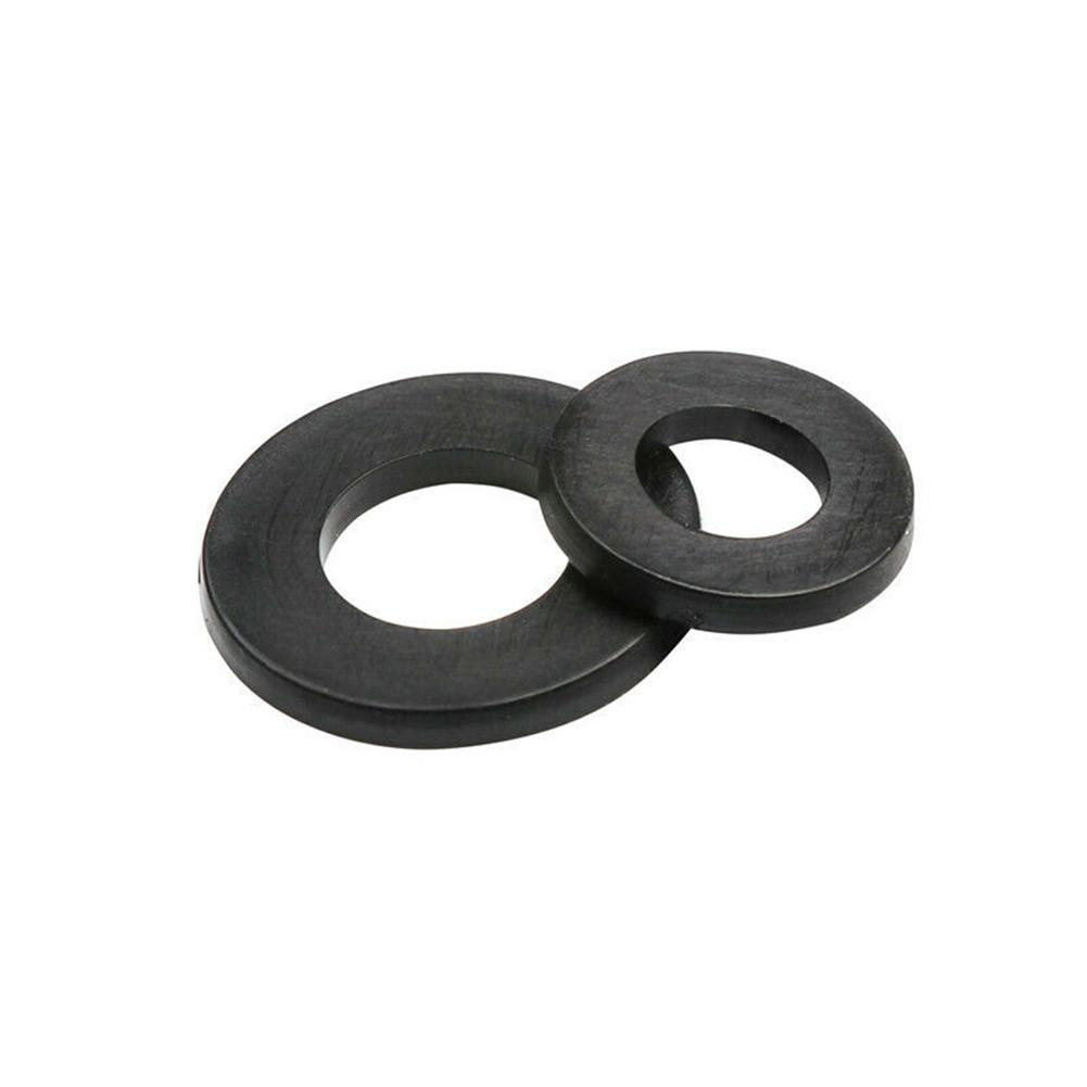 364Pcs Black Nylon Rubber Flat Ring Plain Repair Washer Gasket For Metric M2-M8 364Pcs Black Nylon Rubber Flat Ring Plain Repair Washer Gasket For Metric M2-M8