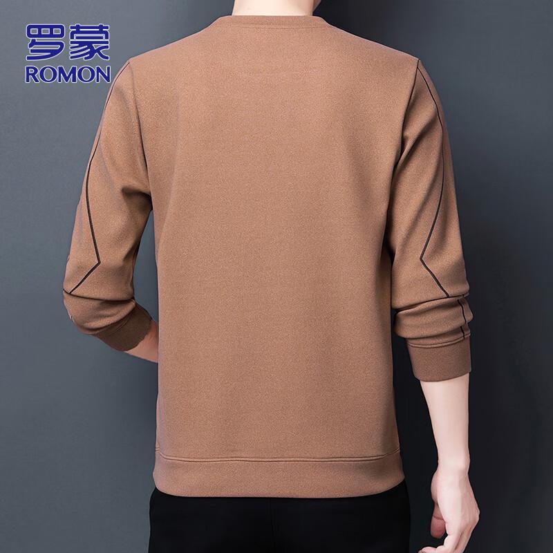 ROMON Men's Autumn/Winter Long Sleeve Crewneck Sweatshirt