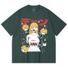 230 Gsm 100% Cotton Chainsaw Man V48 Power Cake Print Unisex Heavy Cotton T Shirt