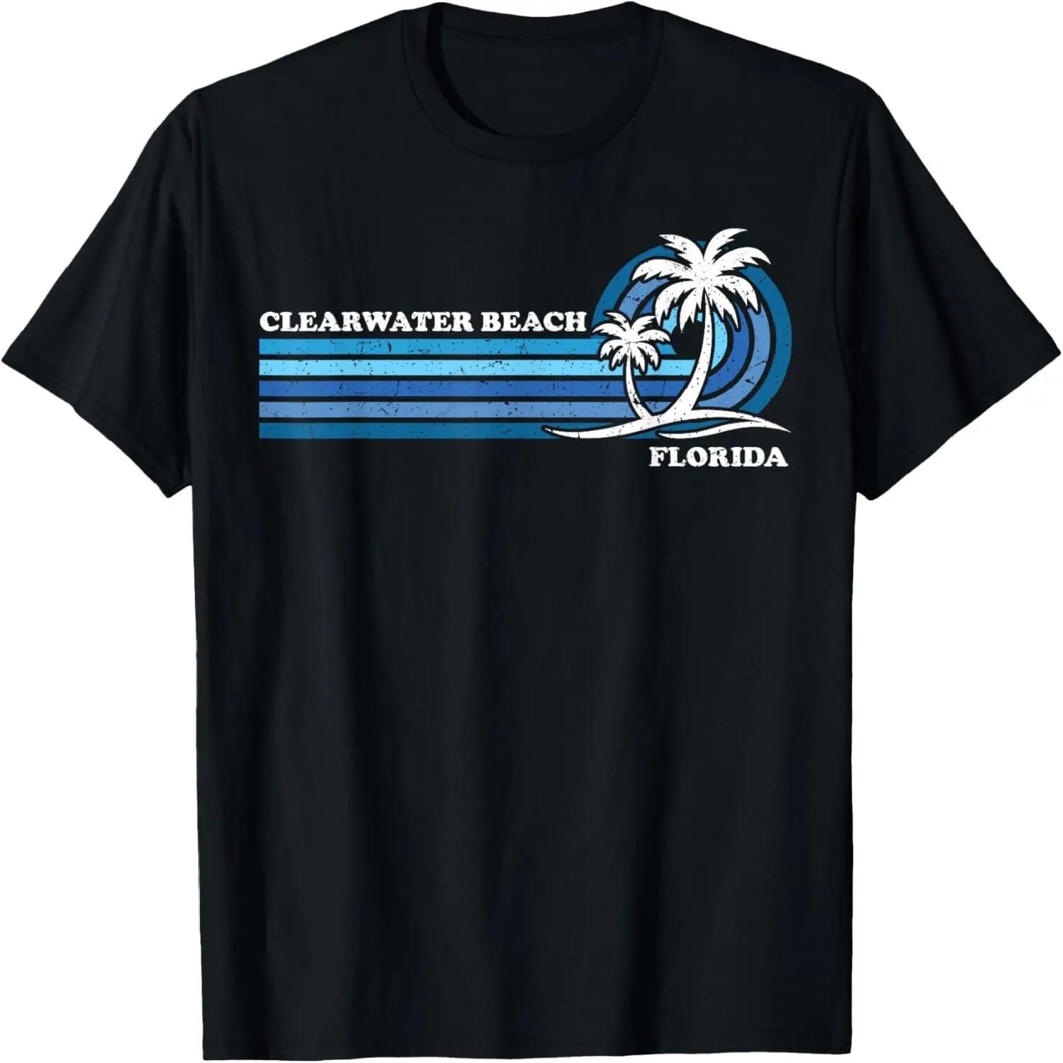 Retro Vintage Family Vacation Florida Clearwater Beach T-Shirt S