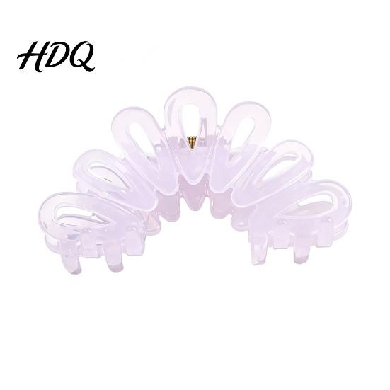 Hair Clip Back Head Shark Clip Large Hollow Petal Shape Claw Bun