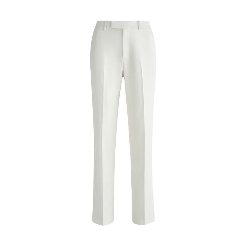 LadyS Elite White Wrinkle-Resistant Business Suit Set