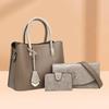 Fashion Female Crocodile Pattern Tote Bag Three-Piece Large-Capacity Women'S Child And Mother Bag