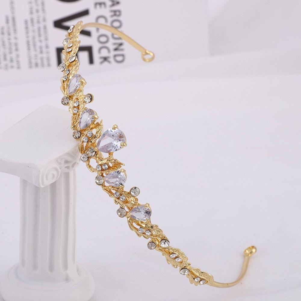 Headband Hair Accessories Women Hair Hoop Bridal Crowns Baroque Crystal Tiara Bar Mitzvah Crown