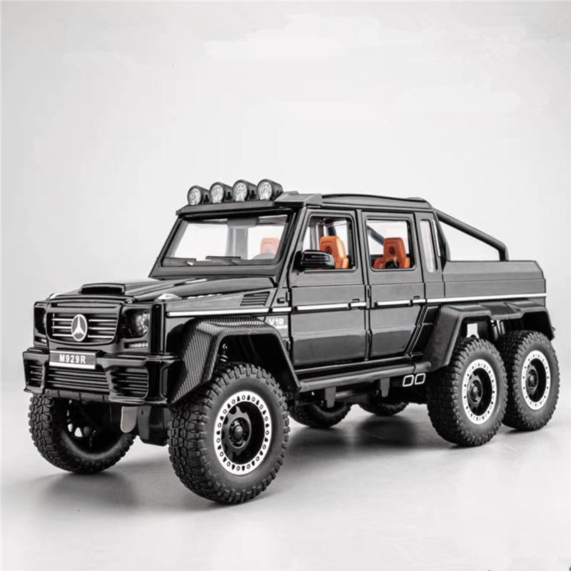 1/20 Benz AMG 6*6 Reifen Legierung Automodell Druckguss & Spielzeug Metall Geländewagen Automodell Sound und Licht Simulation Kindergeschenke