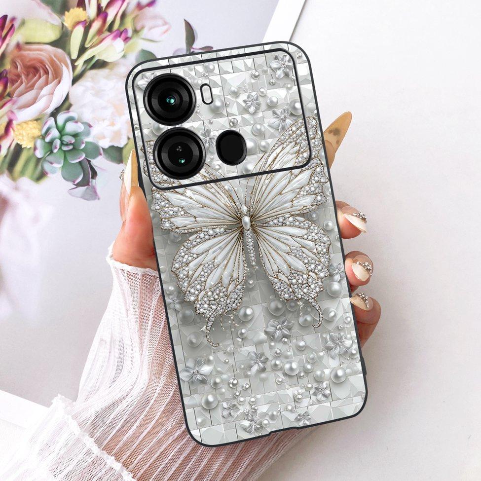 Coque Pour ITEL P40 Housse P662L Silicone Chat Mignon Mode Drôle Peinte Funda Pour P40 ITEL P 40 Coque de Téléphone