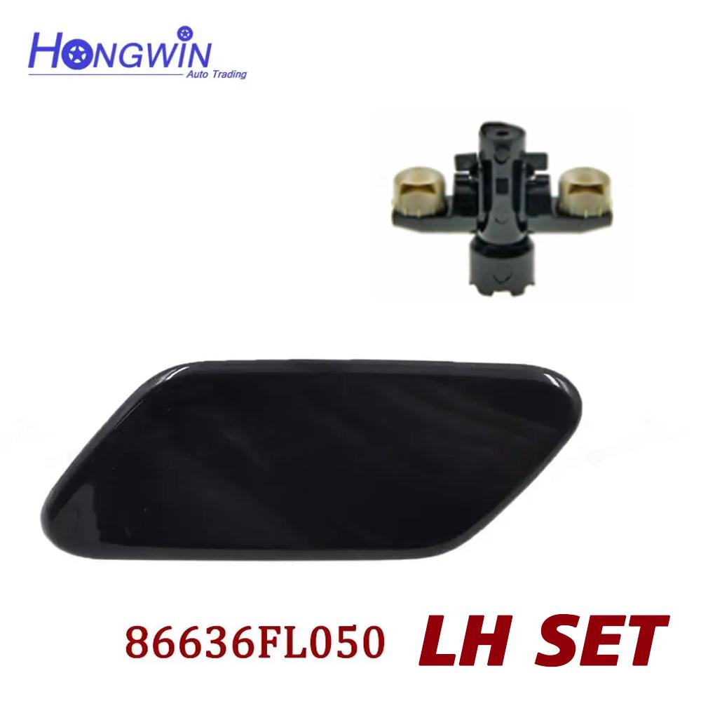 For Subaru XV Crosstrek 2018 Front Headlight Washer Nozzle Cover Headlamp Water Spray Jet Cap 86636-FL050 86636-FL040