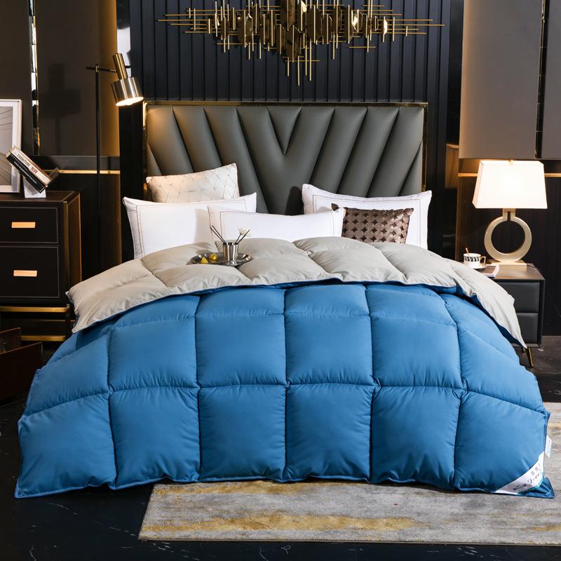 4lbs Quilted Comforter Reversible Fluffy Warm Bed Quilt For Autumn Winter Bedroom Bedding