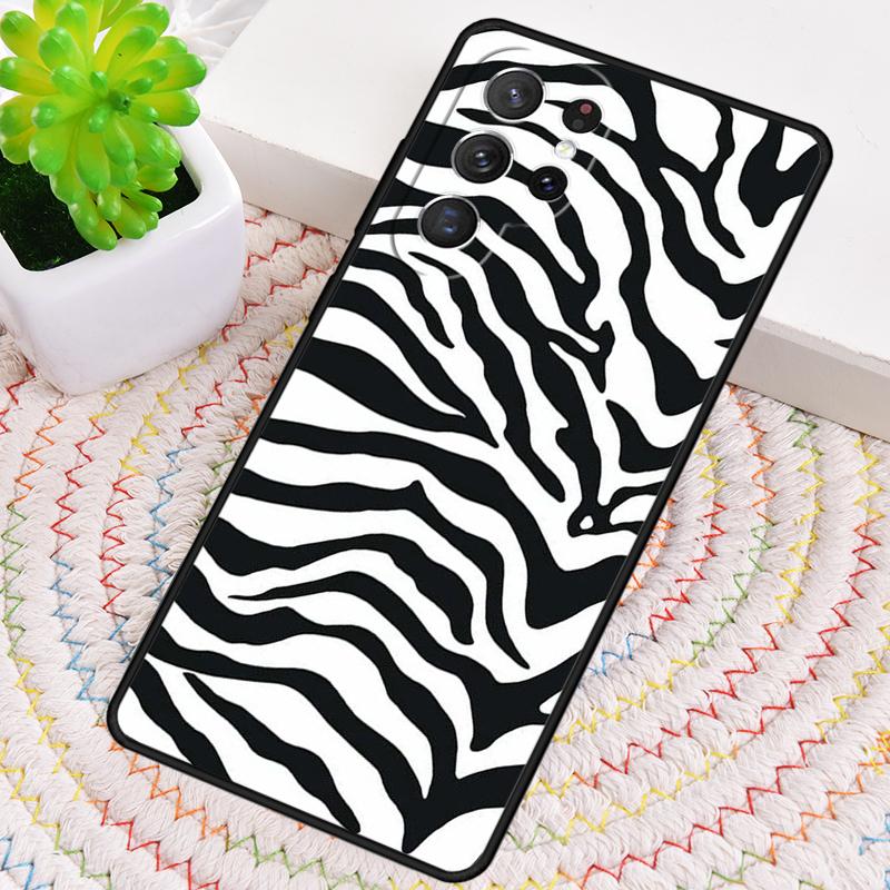 Zebra Pattern Animal TPU Phone Case For Samsung Galaxy note 10 pro S26 S25 S24 S23 S22 Ultra Plus S21 FE S20 Shockproof Cover