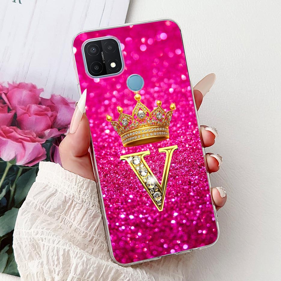 For Oppo A15 Case CPH2185 Stylish Letters Cover Clear Silicone Phone Case For Oppo A15s A 15 OppoA15 OppoA15s Soft Fundas Bumper