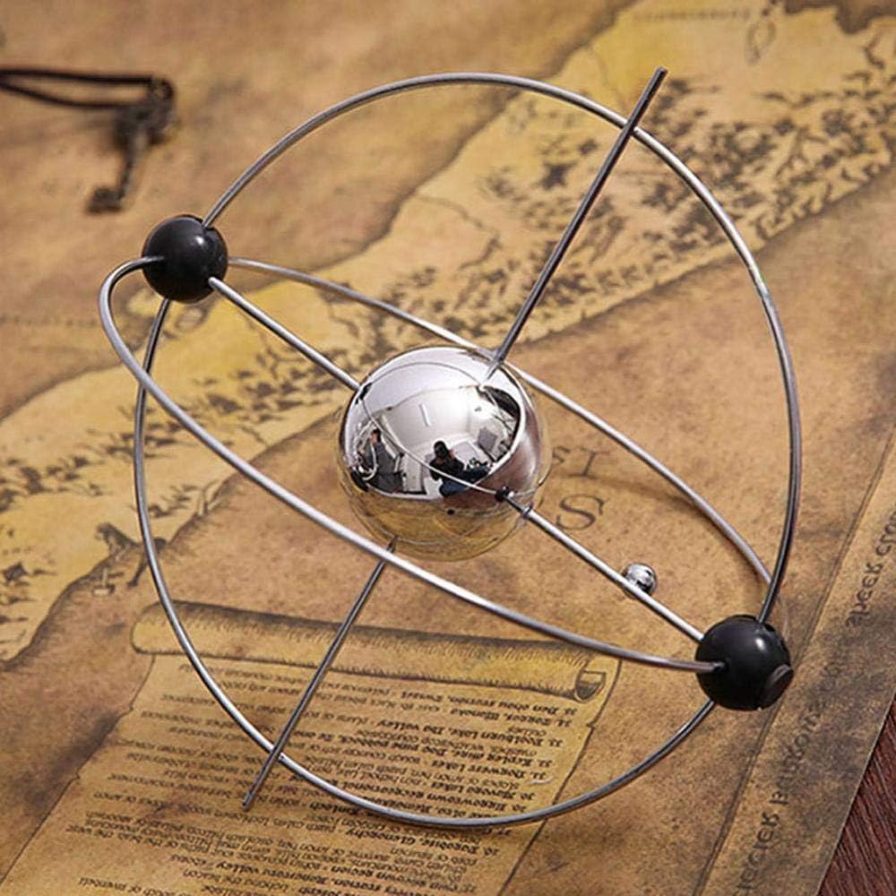 Globe Model Rotation Perpetual Motion Instrument Magnetic Orbit Ornament Orbital Newton Pendulum Model Office House Desk-United Kingdom