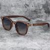 Retro Eyewear Polarized Lenses Vintage Sunglasses UV Glasses Unisex Design Wood Grain Sunglasses For Beachwear Travel