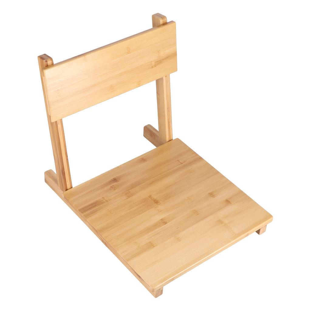 Cadeira Tatami Polida Suavemente Encosto Inclinável Phyllostachys Pubescens Cadeira de Quarto Japonês