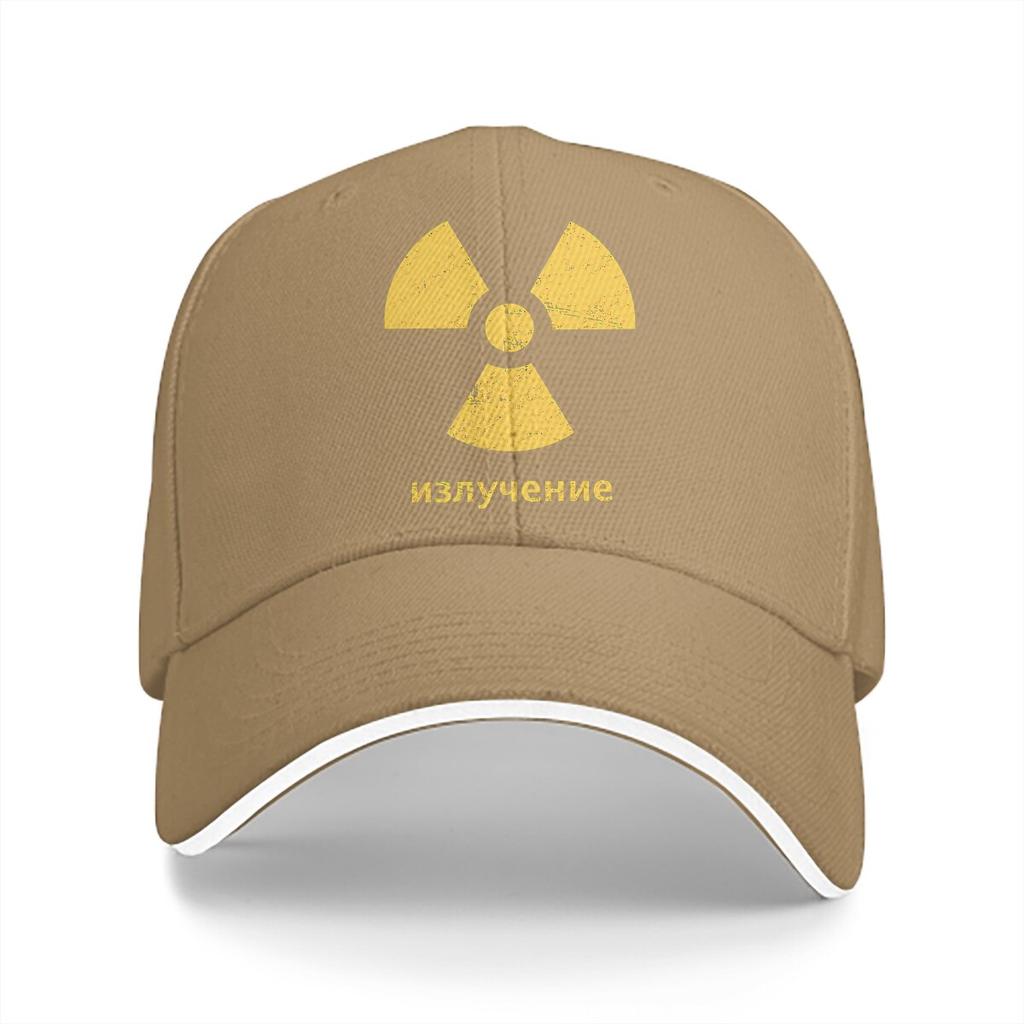 Radiation Symbol Multicolor Hat Peaked Unisexs Cap Radioactive Retro Soviet Union Personalized Visor Protection Hats