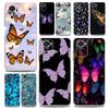 Butterfly Soft Phone Case For Xiaomi Redmi Note 12 11 9S 9 8 10 Pro Plus 7 8T 9C 9A 8A K40 Gaming Silicone Clear Cover Coque
