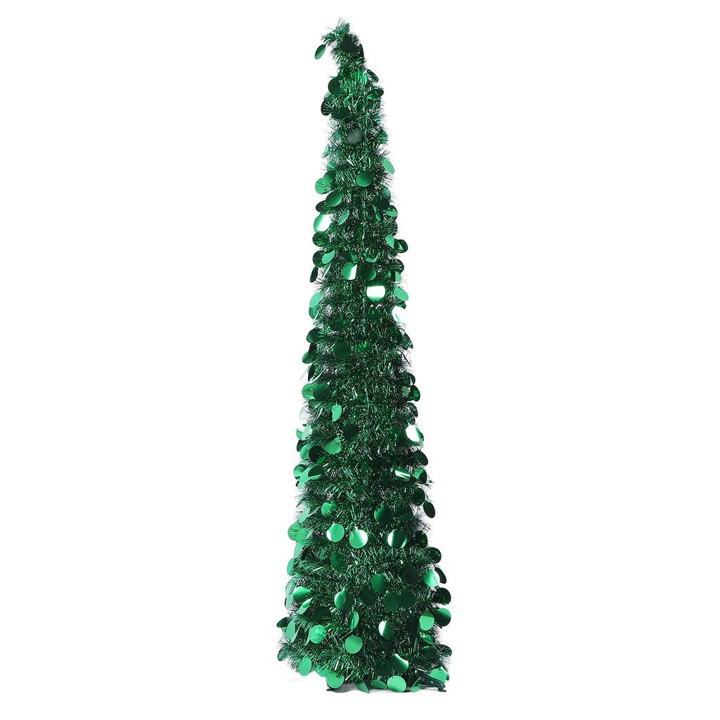 1,5m PET   Hochwertiger künstlicher Weihnachtsbaum, faltbar, Weihnachtsbaum-Dekoration für Innen, Dekoration für die Feiertagsparty