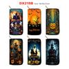 New Skull Long Zipper Wallet Halloween Clutch Wallet