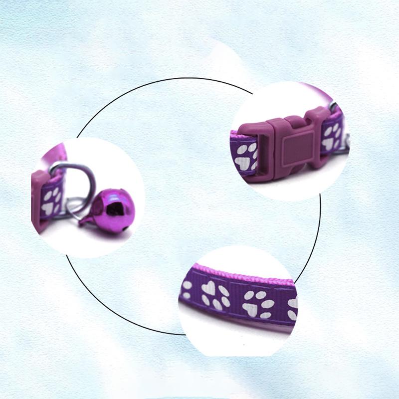 Nylon Reflective Personalized Dog Collars Custom Pet Puppy Cat Id Collar Tag