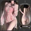 Erotic underwear Sexy perspective Spice girls onesie Water-soluble flower neck slim fit Pure desire temptation suit