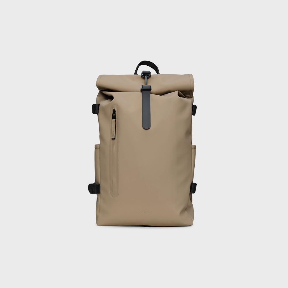 Rains Roll-Top Rucksack Large - Beige